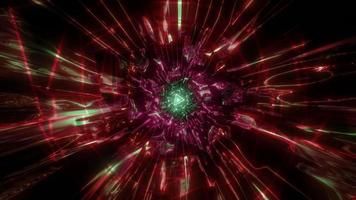 Glowing neon triangle wireframe 3d illustration design artwork background wallpaper photo