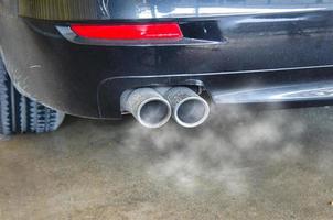 Car exhaust smoke photo