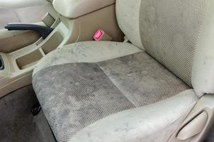 Stains on car seats photo