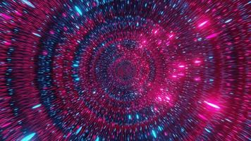 partículas de neón rojo brillante espacio galaxia 3d ilustración fondo papel tapiz diseño obra de arte foto