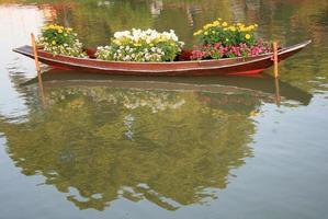 floating market in thailand photo