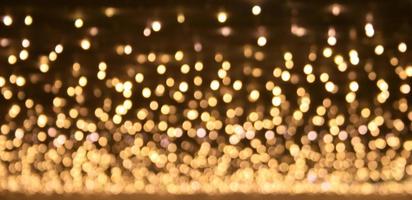 luces de oro bokeh foto