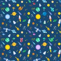 Outer Space Seamless Pattern