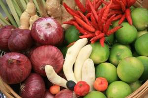 fruta en caja foto