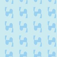 Vector seamless texture background pattern. Hand drawn, blue colors.