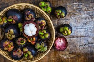 Top view of mangosteen photo