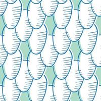 Vector seamless texture background pattern. Hand drawn, blue, green, white colors.