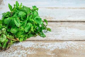 Mint on table photo