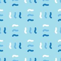 Vector seamless texture background pattern. Hand drawn, blue, white colors.