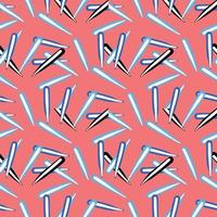 Vector seamless texture background pattern. Hand drawn, red, blue, black, white colors.