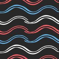 Vector seamless texture background pattern. Hand drawn, red, blue, black, white colors.
