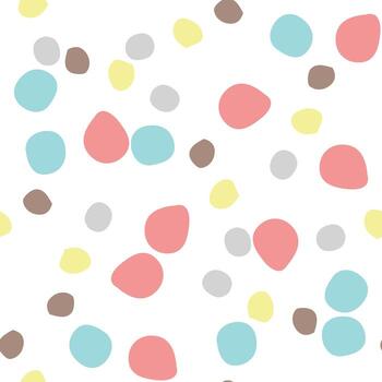 Vector seamless texture background pattern. Hand drawn, colorful on white.