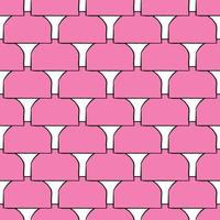 Vector seamless texture background pattern. Hand drawn, pink, black, white colors.