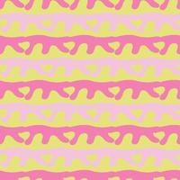 Vector seamless texture background pattern. Hand drawn, pink, yellow colors.