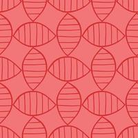 Vector seamless texture background pattern. Hand drawn, red colors.