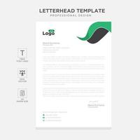 Elegant letterhead template design in minimalist style vector