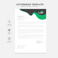 Elegant letterhead template design in minimalist style vector