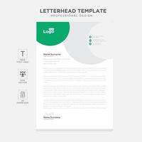 Elegant letterhead template design in minimalist style vector