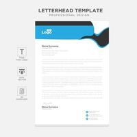 Elegant letterhead template design in minimalist style vector