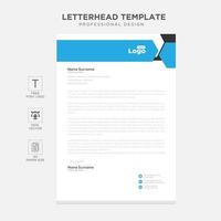 Elegant letterhead template design in minimalist style vector