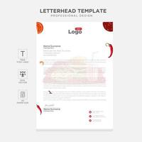 Elegant letterhead template design in minimalist style vector