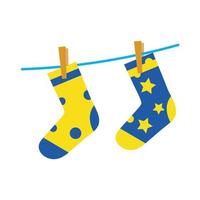 down syndrome socks flat style icon vector design