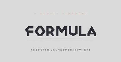 Sport Modern Alphabet Font Set vector