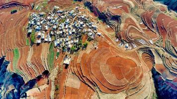 Aerial View of Dongchuan Red Land photo