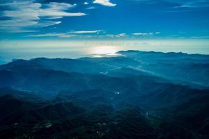 Blue mountains and sky photo