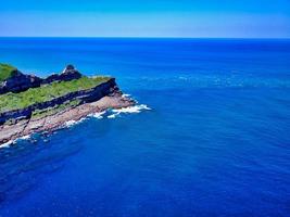 Aerial view of a cliff photo