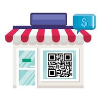 diseño de vector de código qr