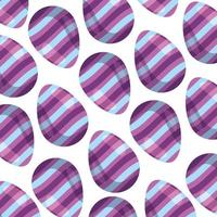 background of eggs easter decorated with stripes vector