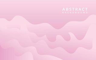 Pink background with abstract shapes vector design.