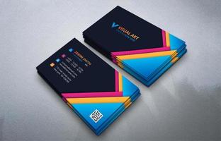 Abstract Colorful Business Card Template vector