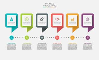 Flat Timeline infographic Template vector