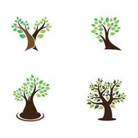 Tree logo images design vector