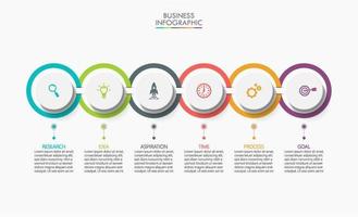 Modern Infographic Circle Connection Template vector