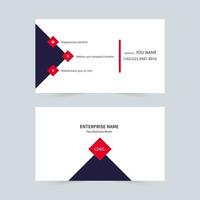 Black and red business vector business card