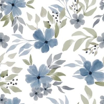 Free seamless floral pattern - Vector Art