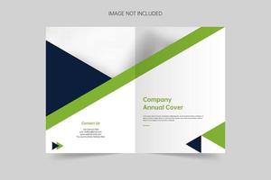 Minimalistic brochure cover template vector