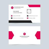 Corporate minimalistic business card template vector