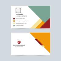 Color minimalistic vector business card