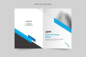 Simple geometric brochure cover template vector