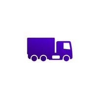 truck or lorry icon, vector