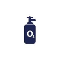 oxygen tank or cylinder icon vector