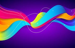 fondo de ondas de colores vector