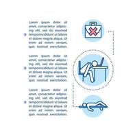 Tired employee concept icon with text. Emotionally exhausted worker. Lack of motivation. vector