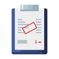 clipboard with paper document isolated icon vector