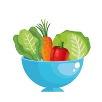 fresh pepper vegetable isolated icon vector