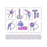 Kinesiology taping concept icon with text vector